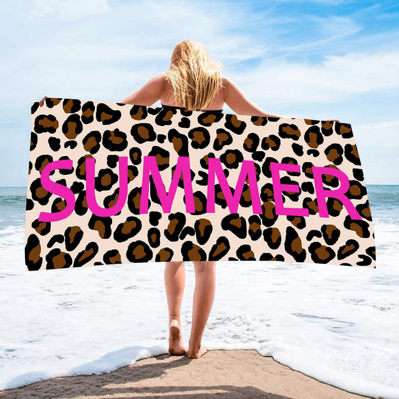 GiftoLuck Rotteroam Skull Print Quick Dry Beach Towel Soft Holiday Travel Summer Bath Towel