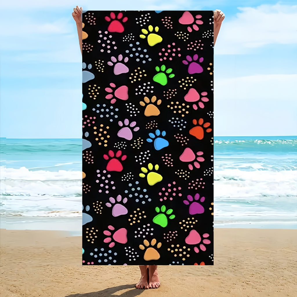 GiftoLuck Rotteroam Skull Print Quick Dry Beach Towel Soft Holiday Travel Summer Bath Towel