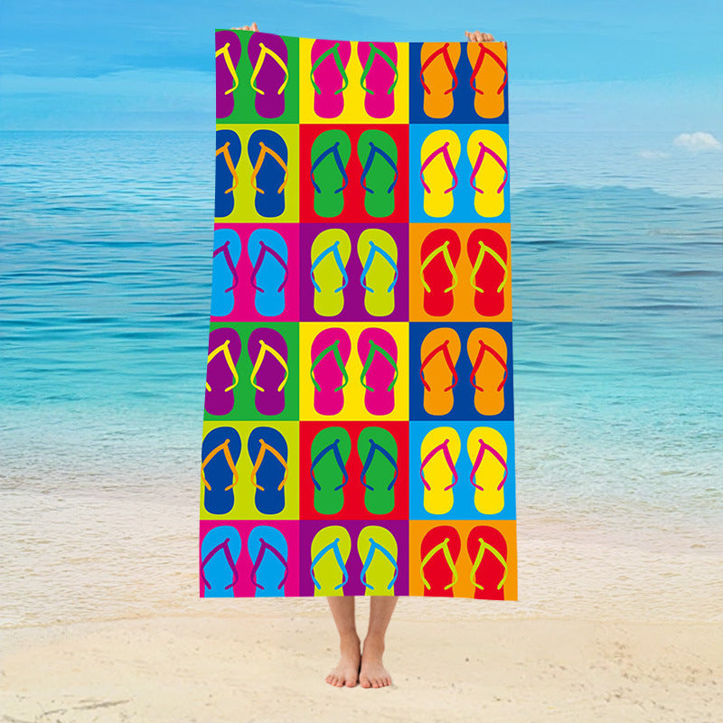 GiftoLuck Rotteroam Skull Print Quick Dry Beach Towel Soft Holiday Travel Summer Bath Towel