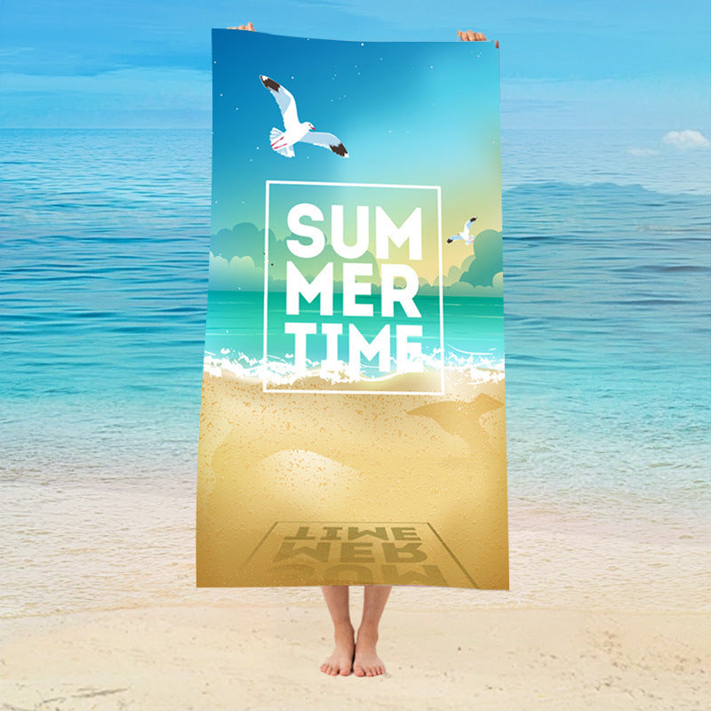 GiftoLuck Summer Beach Towel Quick Dry Coconut Tree Holiday Travel Swimming Beach Towel