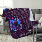 Aonana “To My Mom” Flannel Blanket Soft Cozy Throw Perfect Gift for Mother's Day,Birthday,Holiday