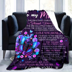 Aonana “To My Mom” Flannel Blanket Soft Cozy Throw Perfect Gift for Mother's Day,Birthday,Holiday