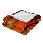 Aonana African Sunset Flannel Throw Blanket