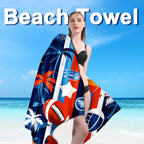 Aonana Coconut Trees Baseball Sports Beach Towel