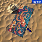 Aonana Octopus Printed Quick-Dry Beach Towel