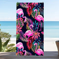 Aonana Flamingo Printed Quick-Dry Beach Towel