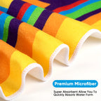 Aonana Striped Printed Quick-Dry Beach Towel