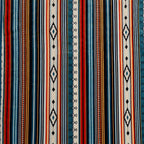 Aonana Bohemian Geometric Stripe Flannel Throw Blanket