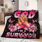 Aonana Christian Faith Flannel Throw Blanket