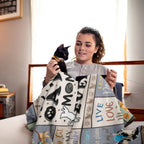 Aonana "Best Cat Mom Ever" Flannel Blanket