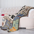 Aonana "Best Cat Mom Ever" Flannel Blanket