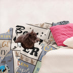 Aonana "Best Cat Mom Ever" Flannel Blanket