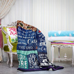 Aonana Cat Lover Gifts Cozy Flannel Blanket