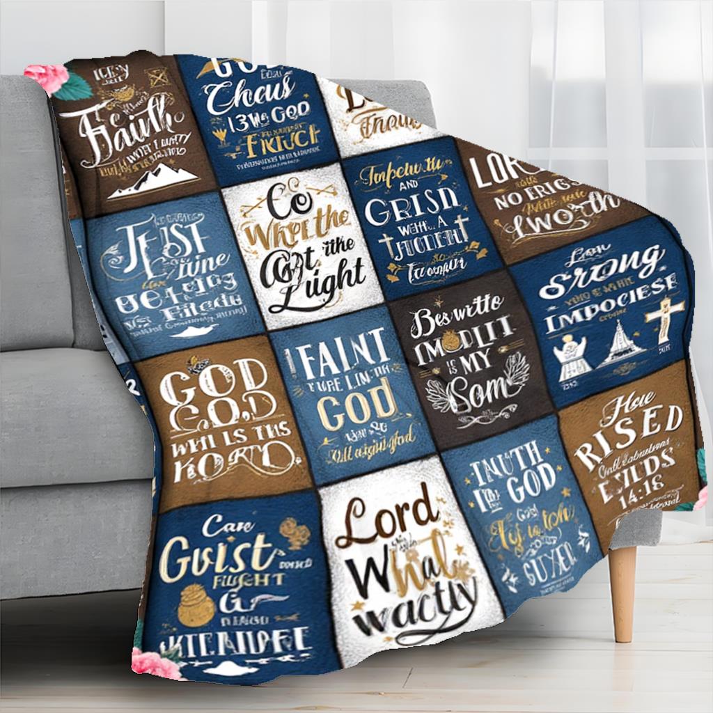 Aonana Christian Gifts for Men Flannel Throw Blanket