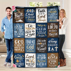 Aonana Christian Gifts for Men Flannel Throw Blanket