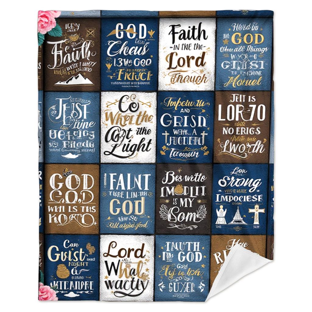 Aonana Christian Gifts for Men Flannel Throw Blanket