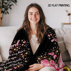 Aonana Christian “Thank You Lord” Printed Flannel Blanket