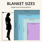 Aonana “Love Is Sweet” Highland Cow Flannel Blanket