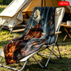 Aonana Witch Highland Cow Flannel Blanket