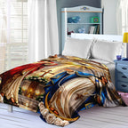 Aonana Holy Family Flannel Throw Blanket