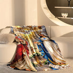 Aonana Holy Family Flannel Throw Blanket
