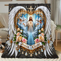 Aonana Jesus Christ Flannel Throw Blanket