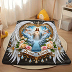 Aonana Jesus Christ Flannel Throw Blanket