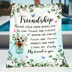 Aonana "My Friend Is You" Friendship Gifts Flannel Throw Blanket