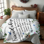 Aonana "My Friend Is You" Friendship Gifts Flannel Throw Blanket