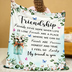 Aonana "My Friend Is You" Friendship Gifts Flannel Throw Blanket