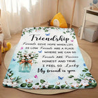 Aonana "My Friend Is You" Friendship Gifts Flannel Throw Blanket