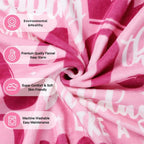 Aonana "World's Best Bestie Ever" Friendship Gifts Flannel Throw Blanket