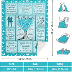 Aonana "To My Bestie" Girls Gift Flannel Throw Blanket