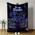 Aonana "To My Bestie" Friendship Tree Gift Flannel Throw Blanket