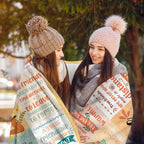 Aonana "To My Bestie" Forever Friendship Gift Flannel Throw Blanket