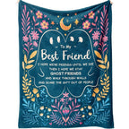 Aonana "To My Best Friend" Ghost Friends Gift Flannel Throw Blanket