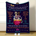 Aonana "To My Bestie" Truly Great Friend Gift Flannel Throw Blanket