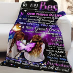Aonana "To My Bestie" Butterfly Gift Flannel Throw Blanket