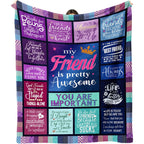 Aonana "To My Best Friend" Awesome Gift Flannel Throw Blanket