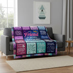 Aonana "To My Best Friend" Awesome Gift Flannel Throw Blanket