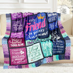Aonana "To My Best Friend" Awesome Gift Flannel Throw Blanket