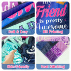 Aonana "To My Best Friend" Awesome Gift Flannel Throw Blanket