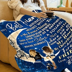 Aonana "To My Best Friend" Moon Friendship Gift Flannel Throw Blanket