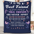 Aonana "To My Best Friend" True Friends Gift Flannel Throw Blanket