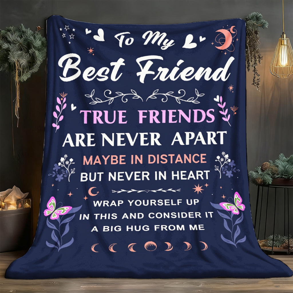 Aonana "To My Best Friend" True Friends Gift Flannel Throw Blanket
