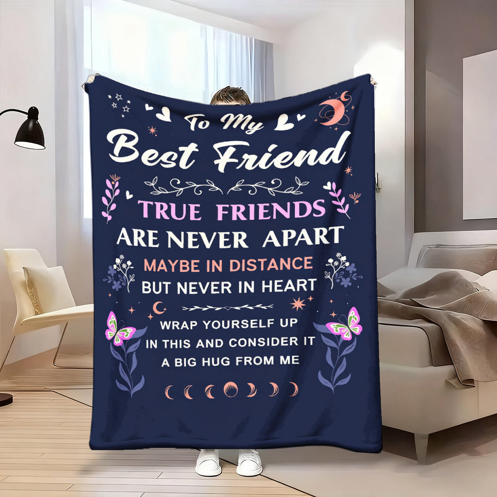 Aonana "To My Best Friend" True Friends Gift Flannel Throw Blanket