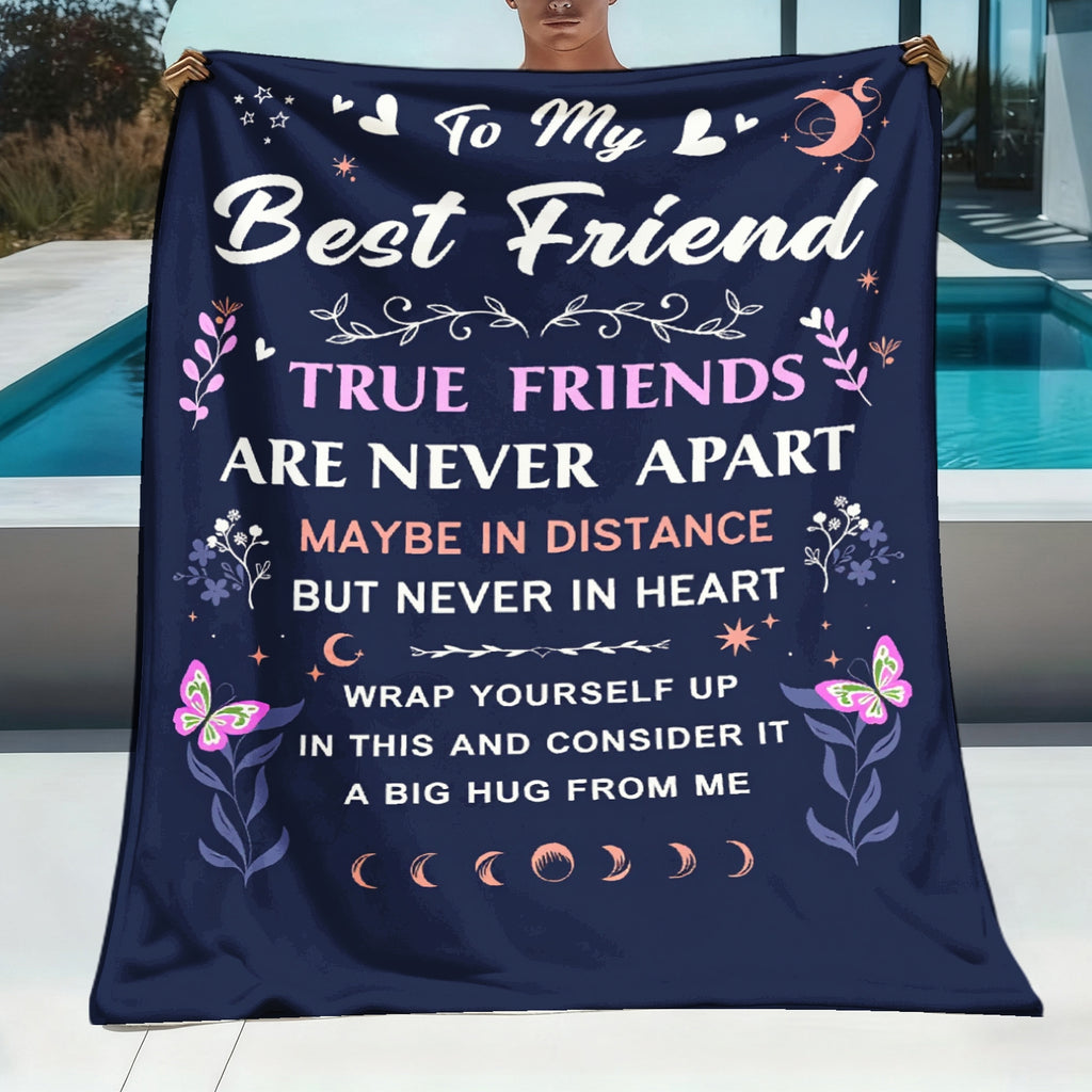 Aonana "To My Best Friend" True Friends Gift Flannel Throw Blanket