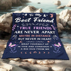 Aonana "To My Best Friend" True Friends Gift Flannel Throw Blanket