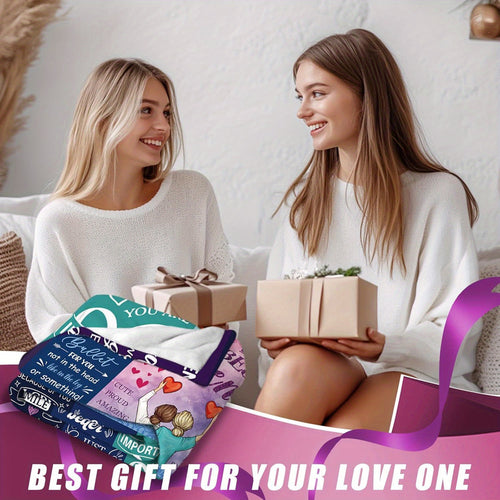 Aonana "To My Best Friend" Bestie Gifts Flannel Throw Blanket
