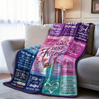 Aonana "To My Best Friend" Bestie Gifts Flannel Throw Blanket
